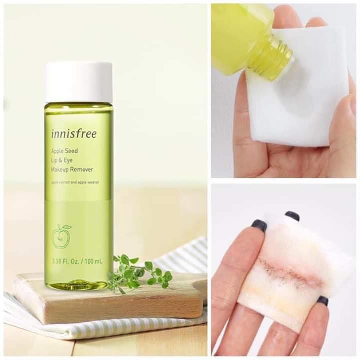 TẢY TRANG MẮT MÔI INNISFREE APPLE SEED LIP&EYE REMOVER