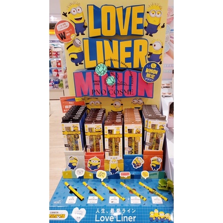 Bút kẻ mắt eyeliner LOVE LINER bản Minion chống nước, chống nhoè