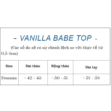 Áo croptop len mỏng đen VANILLA BABE TOP/BL