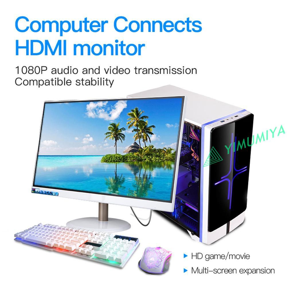 Dây Cáp Chuyển Đổi 1.8m Cổng DislayPort Sang Hdmi-Tương Thích Chế Độ 1080p Dp Sang Hdmi-Comp