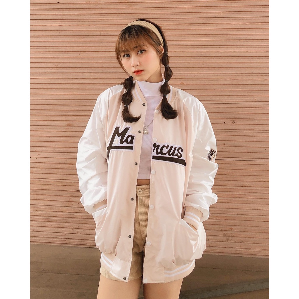 Áo khoác Bomber MARCUS dù nam nữ form rộng Nhiều Mẫu Áo Bomber Bóng Chày dù 2 lớp Chống Nắng ulzzang Unisex - Gin Store