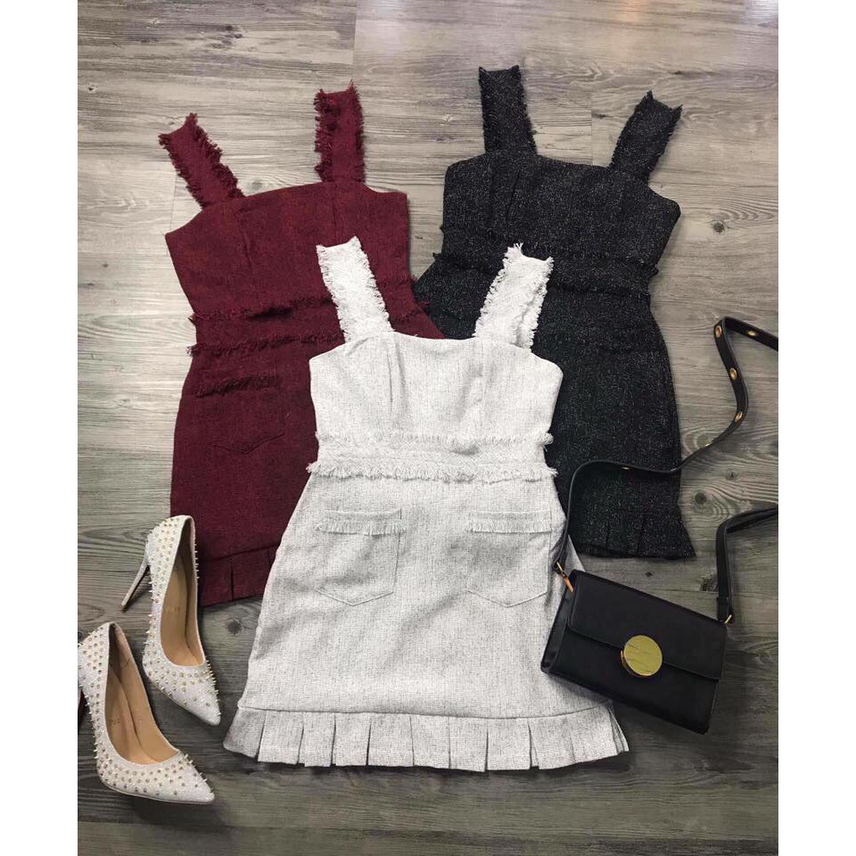 Jum nữ cao cấp cổ vuông 2 dây ngắn đẹp cực xinh | BigBuy360 - bigbuy360.vn