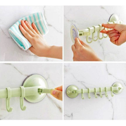 [ TIỆN DỤNG TÍCH KIỆM KHÔNG GIAN ] MÓC TREO ĐỒ NHÀ TẮM HÚT CHÂN KHÔNG SIÊU CHẮC CHẮN