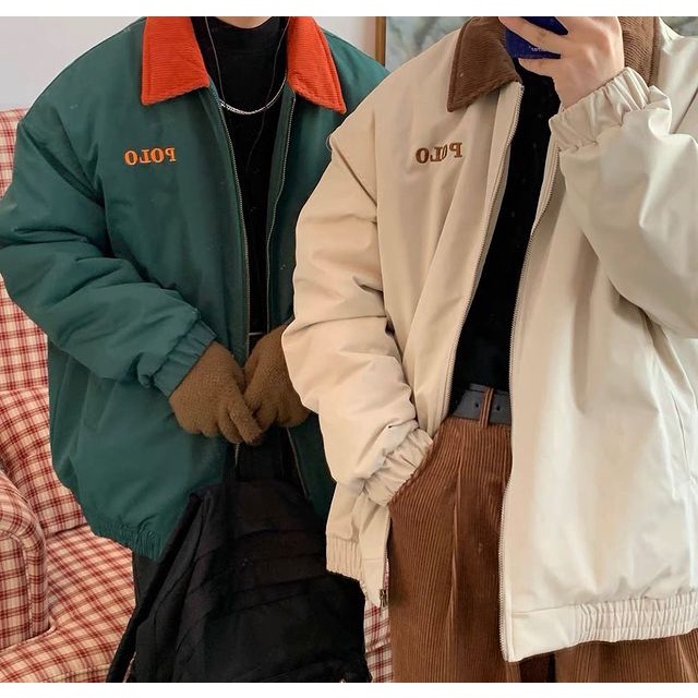 Áo bomber POLO vải dù 2 lớp unisex nam nữ, áo khoác bomber POLO nam nữ phong cách Hàn Quốc