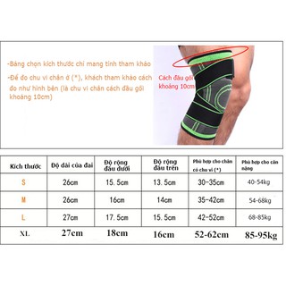 Đai quấn đầu gối Aolikes HX7720 (1 đôi)