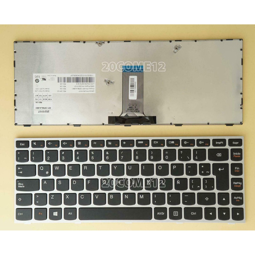 (KEYBOARD) BÀN PHÍM LAPTOP LENOVO G40, G40-70  dùng cho Ideapad B40-30, B40-70, G40-30, G40-70, 300-14IBR, 300-14ISK