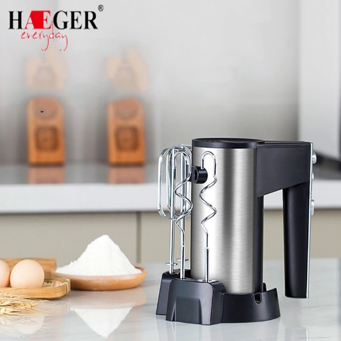 [Mã ELHA22 giảm 6% đơn 300K] [Hot] Máy Đánh Trứng Cầm Tay Chính Hãng Haeger Công Suất 450W Siêu Khủng