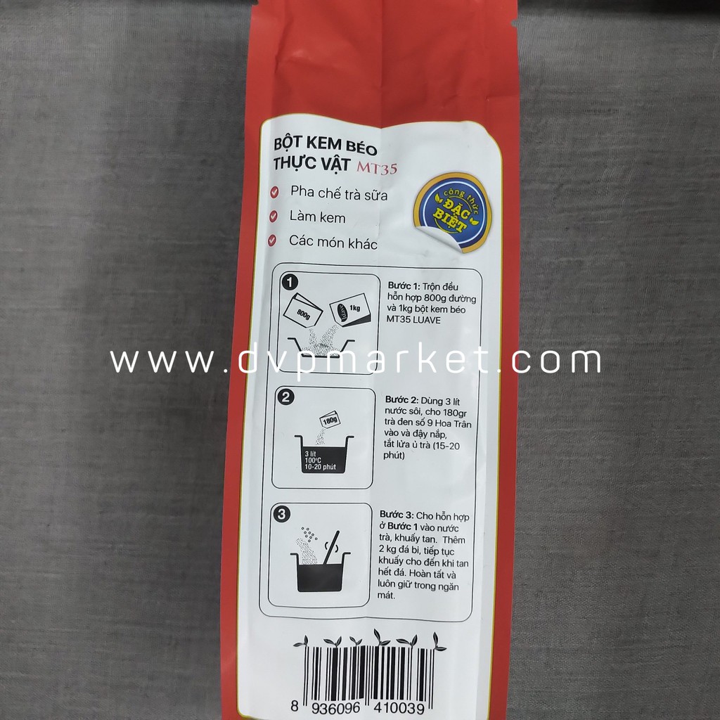 Bột Sữa pha nước uống, trà sữa,..Luave Mt35 (1Kg)