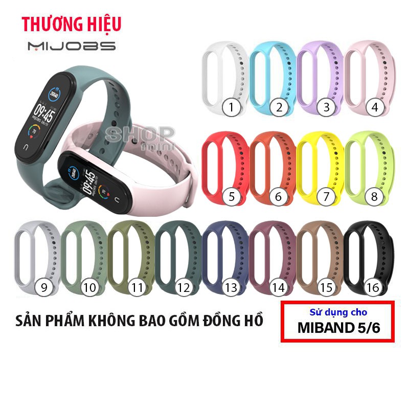 Dây đeo miband MIJOBS chính hãng thay thế cho Xiaomi Miband 5, Xiaomi Miband 6