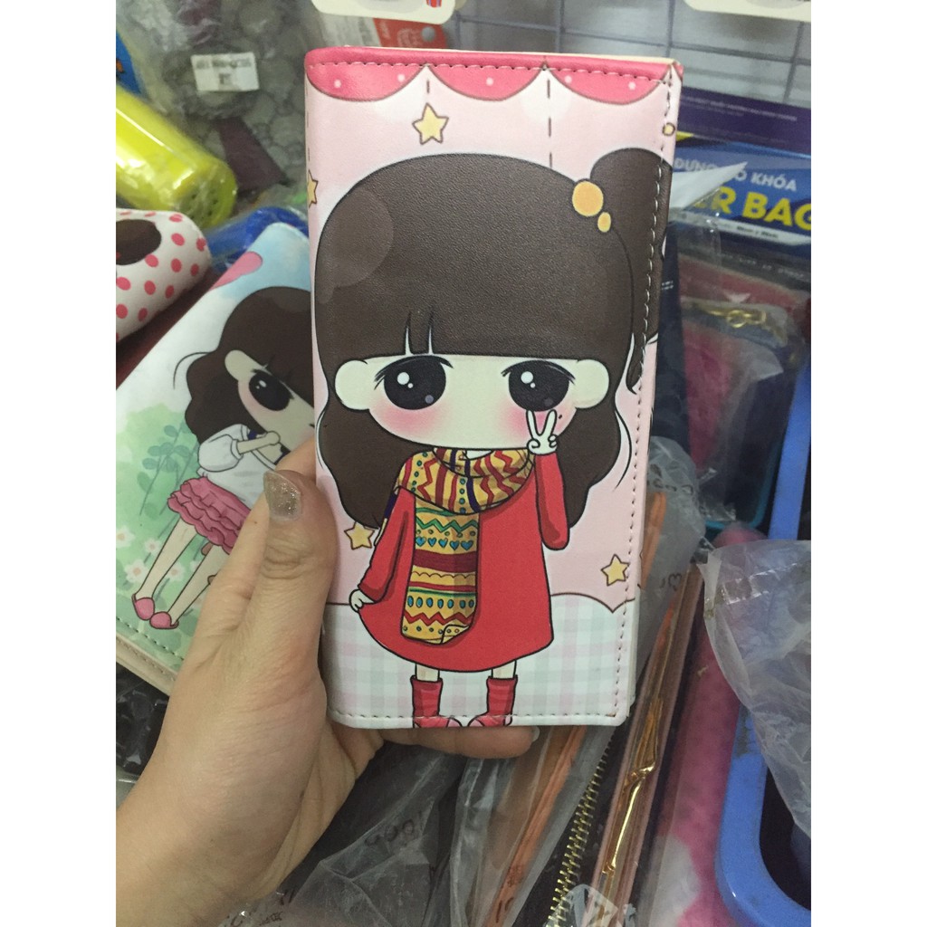 Bóp ví dài cầm tay cute cho nữ