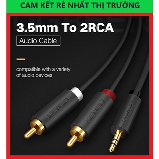 Cáp Audio 3.5mm to 2 RCA Dài 5M Cao Cấp Ugreen 10513