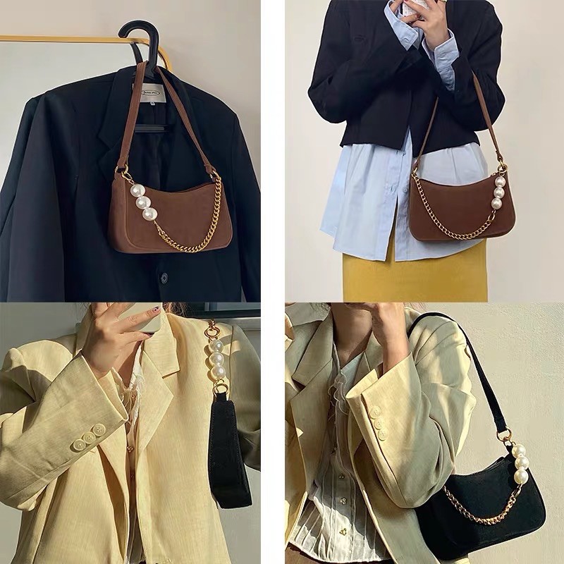 [Hàng có sẵn]  Túi retro chuỗi ngọc 2021