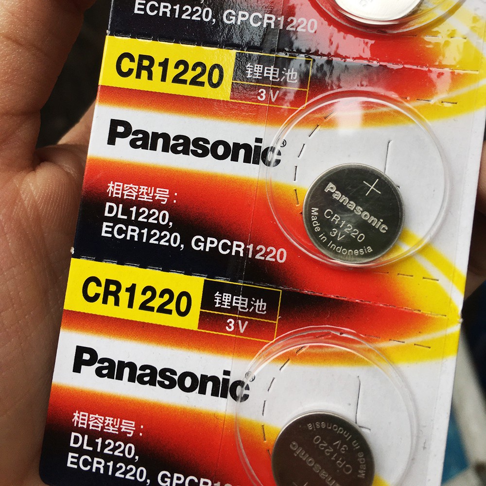Pin đồng hồ CR1220 Panasonic 3V Lithium Vỉ 1 Viên chính hãng