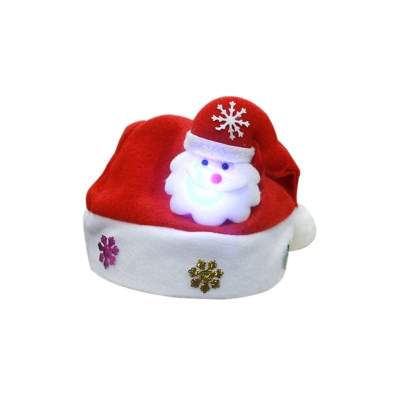 ☛☏❤Kids &amp; Adult &amp; LED Christmas Hat Santa Claus Reindeer Snowman Xmas Gifts Cap