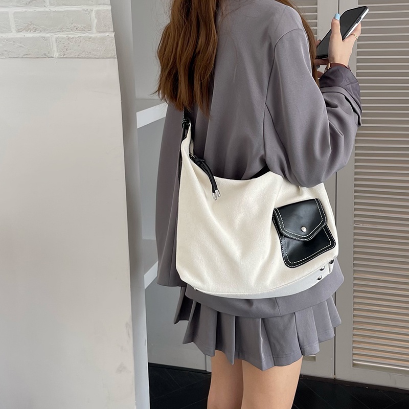 Túi xách canvas Ielgy sức chứa lớn đa năng đơn giản và thời trang cho nữ