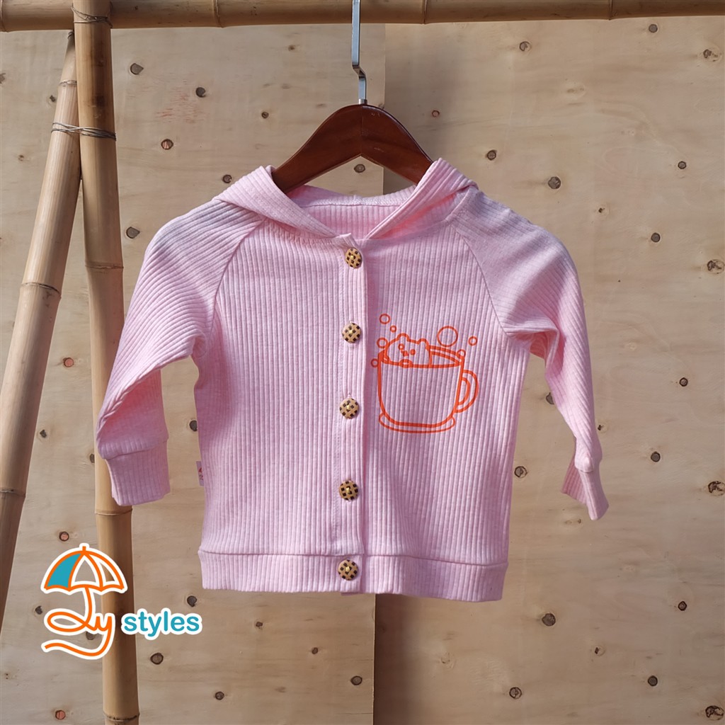 Áo khoác cotton da cá mỏng cho bé 3m-24m - Ôly Styles VN