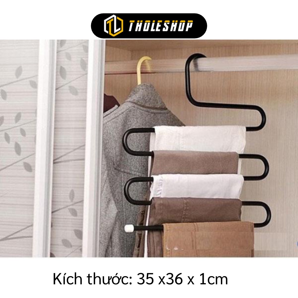 Móc Treo Quần Áo - Móc Inox Treo Khăn 5 Tầng Tiện Lợi Giúp Tủ Đồ Luôn Gọn Gàng 3183