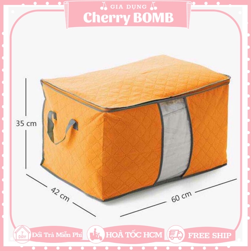 Túi Vải Đựng Quần Áo Chăn Màn Mền BIG SIZE 60Cm - Siêu To Đựng Được Rât Nhiều