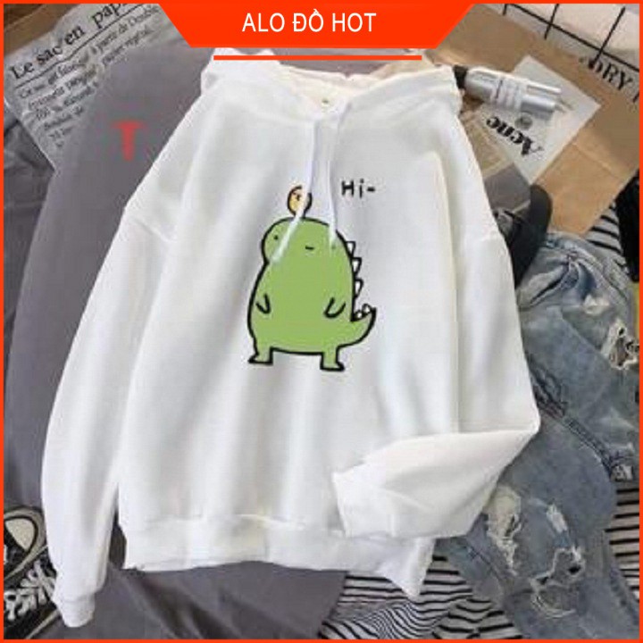 [SALE KHỦNG][Hàng mới - Ảnh thật] Áo hoodie khủng long nhiều màu lựa chọn HOT TREND