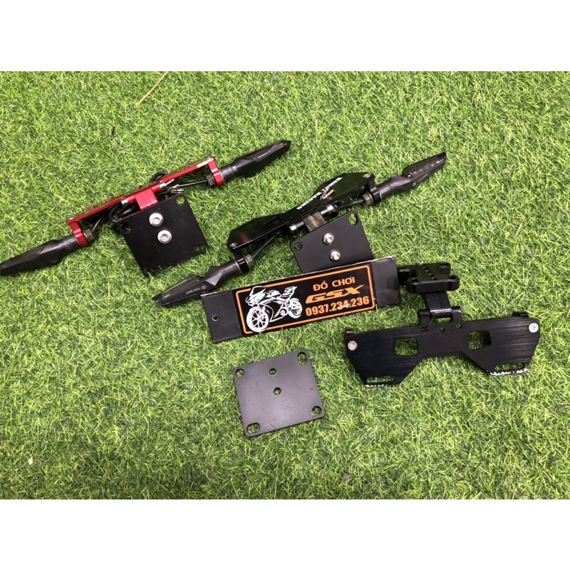 Pat biển số CNC gập ra vào - lắp mọi loại xe GSX150 / CBR150 / r15 r150 s150