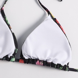 Bikini 2 Mảnh Hoạ Tiết - Bikini Dáng Basic - Đồ Bơi 2 Mảnh Hoa Lá