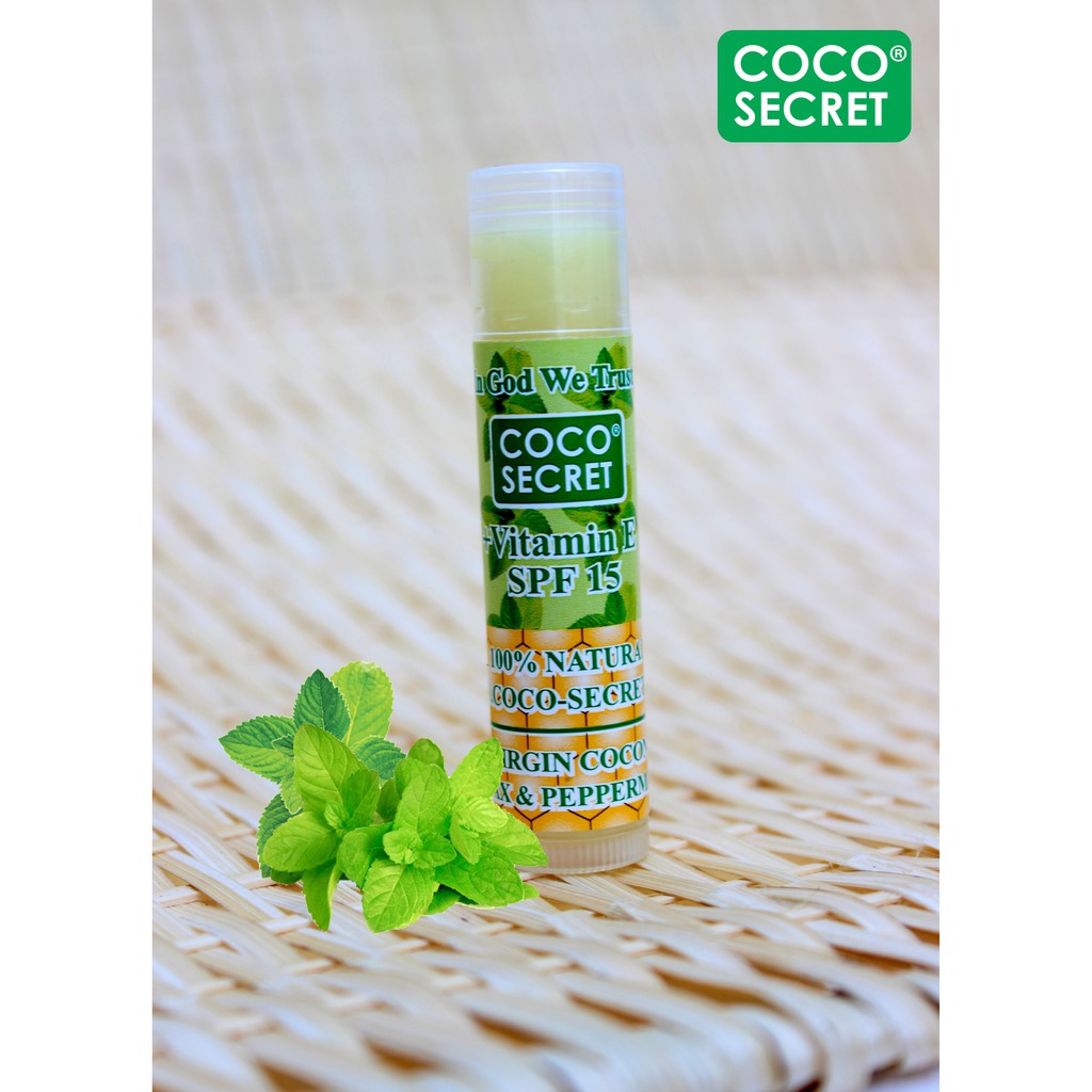 Son dầu dừa sáp ong Bạc hà Coco Secret