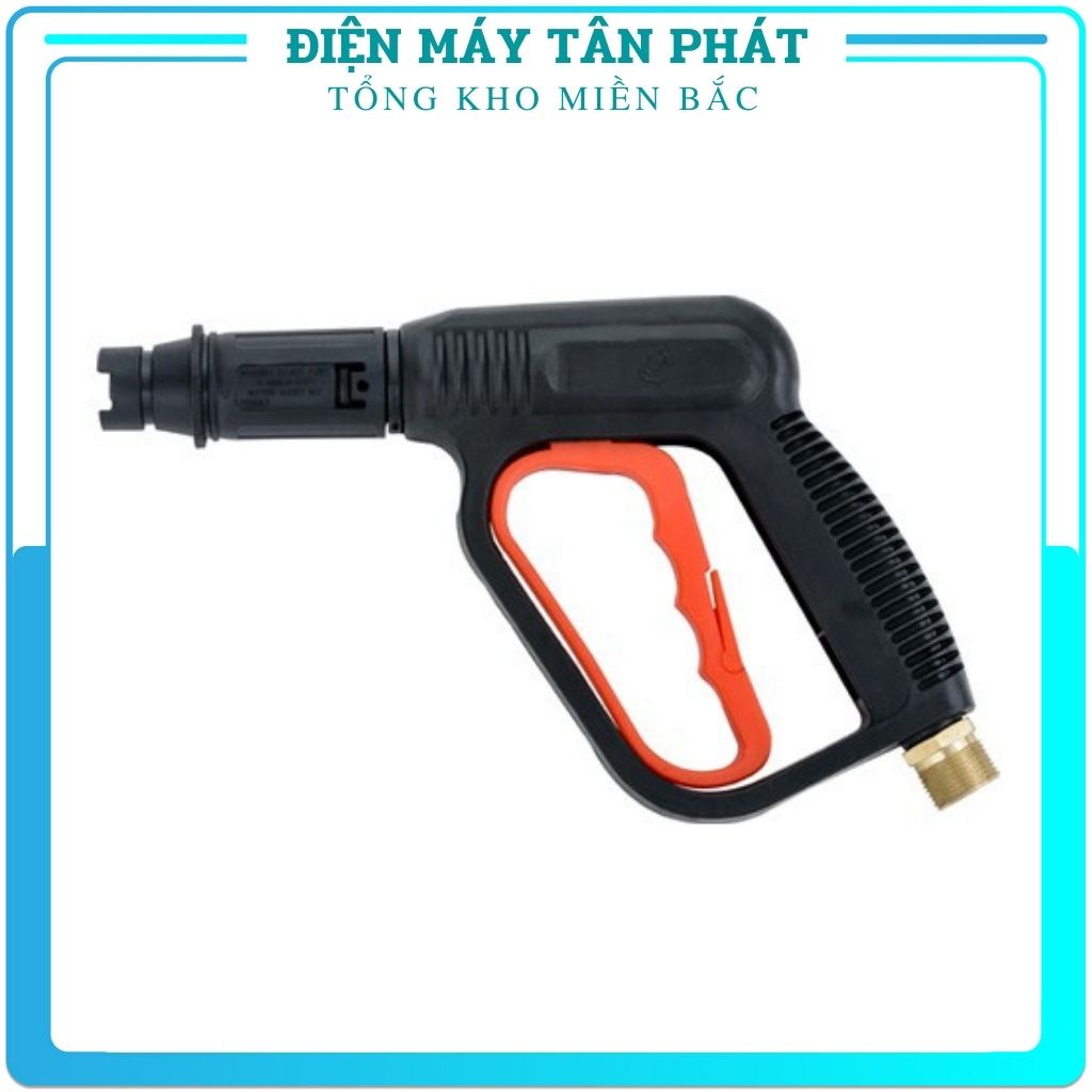 Đầu súng rửa xe cao áp bình xịt phun bọt tuyết cầm tay rửa sân vườn đa năng đầu Ren 22mm (cò màu đỏ)