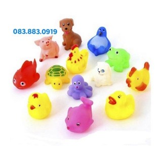 Thú nhựa bóp kêu chíp chíp🐤🐖🐱🐢🐬🐙🐧