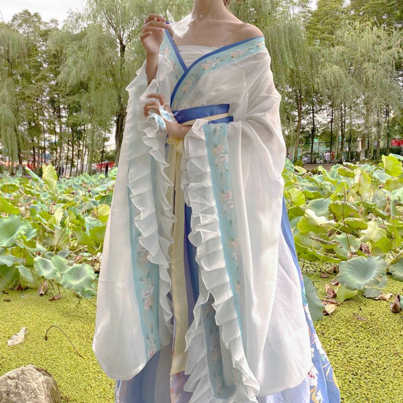 Hán phục cổ trang  Wei Jin Nam và Bắc Triều tay bèo xoè