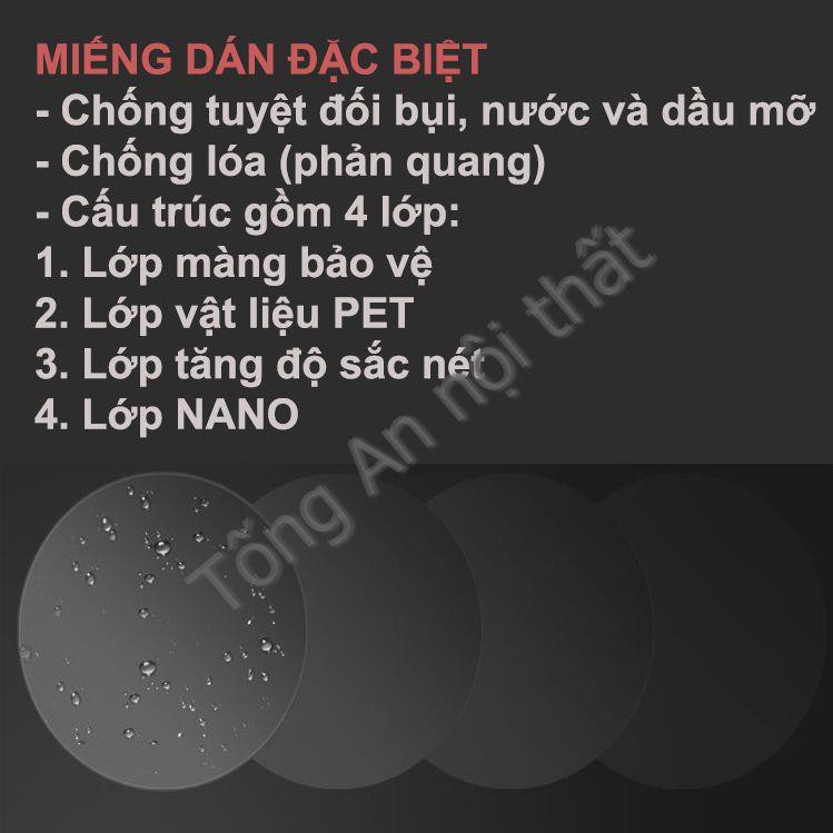 2 Miếng Dán NaNo Film Chống Mưa, Chống Mờ, Chống Chói Và Sương Mù Cho Gương Chiếu Hậu Xe Hơi, Xe Máy