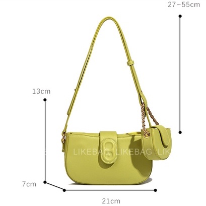 Túi đeo chéo, kẹp nách thời trang LIKEBAG bộ 2 túi da trơn 224XK7065 - LIBAGI