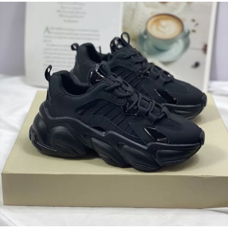 GIÀY SNEAKERS NAM NỮ AKIII CLASSIC ĐẾ CAO- ĐEN