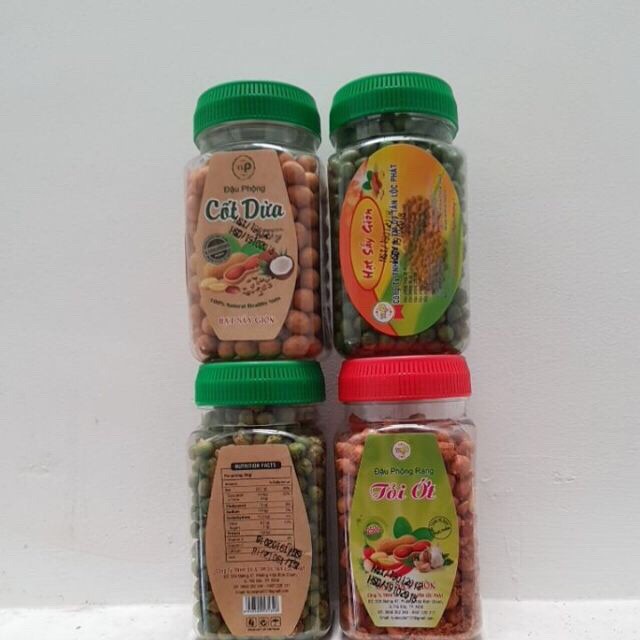 Combo 5 hũ: ĐẬU HÀ LAN MUỐI- ĐẬU PHỘNG TỎI ỚT - ĐẬU PHỘNG DA CÁ - ĐẬU HÀ LAN TỎI ỚT - ĐẬU NÀNH | BigBuy360 - bigbuy360.vn