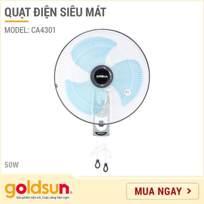 Quạt điện treo tường Goldsun CA4301 ..