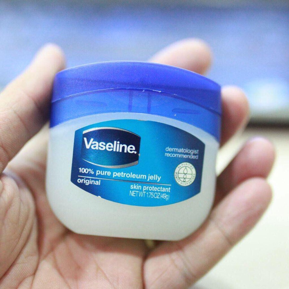 Sáp Dưỡng Ẩm Vaseline 49g Hũ To Trắng Nắp Xanh