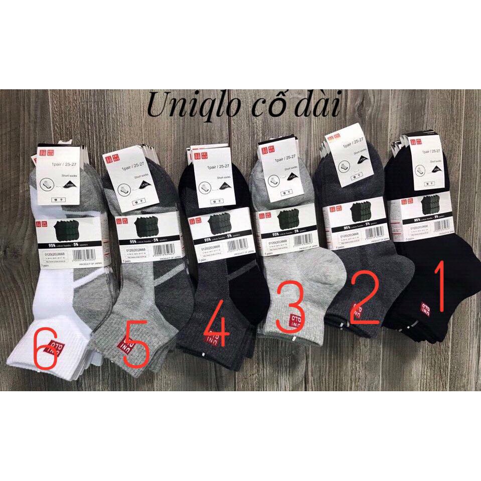 Tất, Vớ Nam UNIQLO Cổ Dài Hàng Đẹp Chất Dày Dặn Thấm Hút Mồ Hôi Chống Hôi Chân Mùa Đông