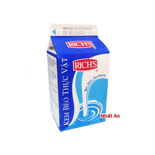 Kem béo thực vật Rich s Rich s lùn 454gr pha trà sữa