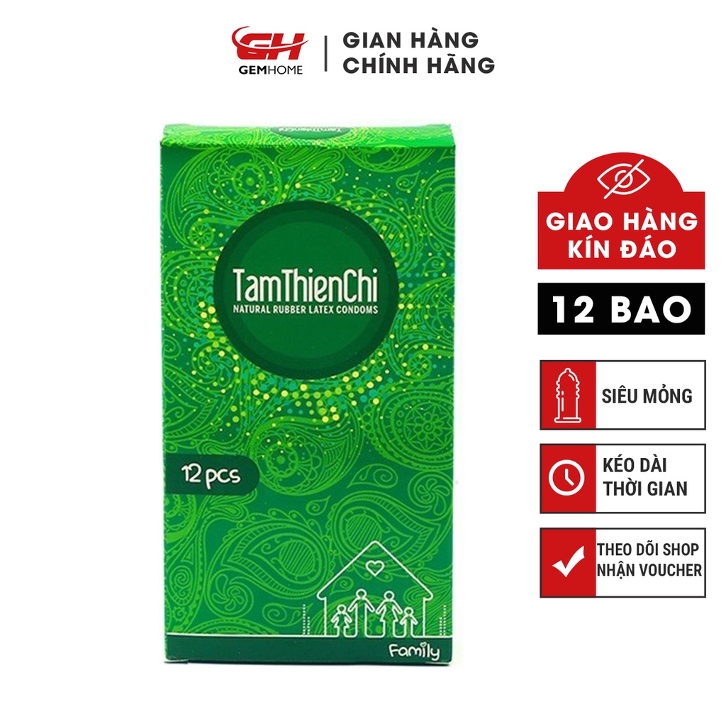 Bao Cao Su Gia Đình Family Mỏng Trơn Kéo Dài Thời Gian
