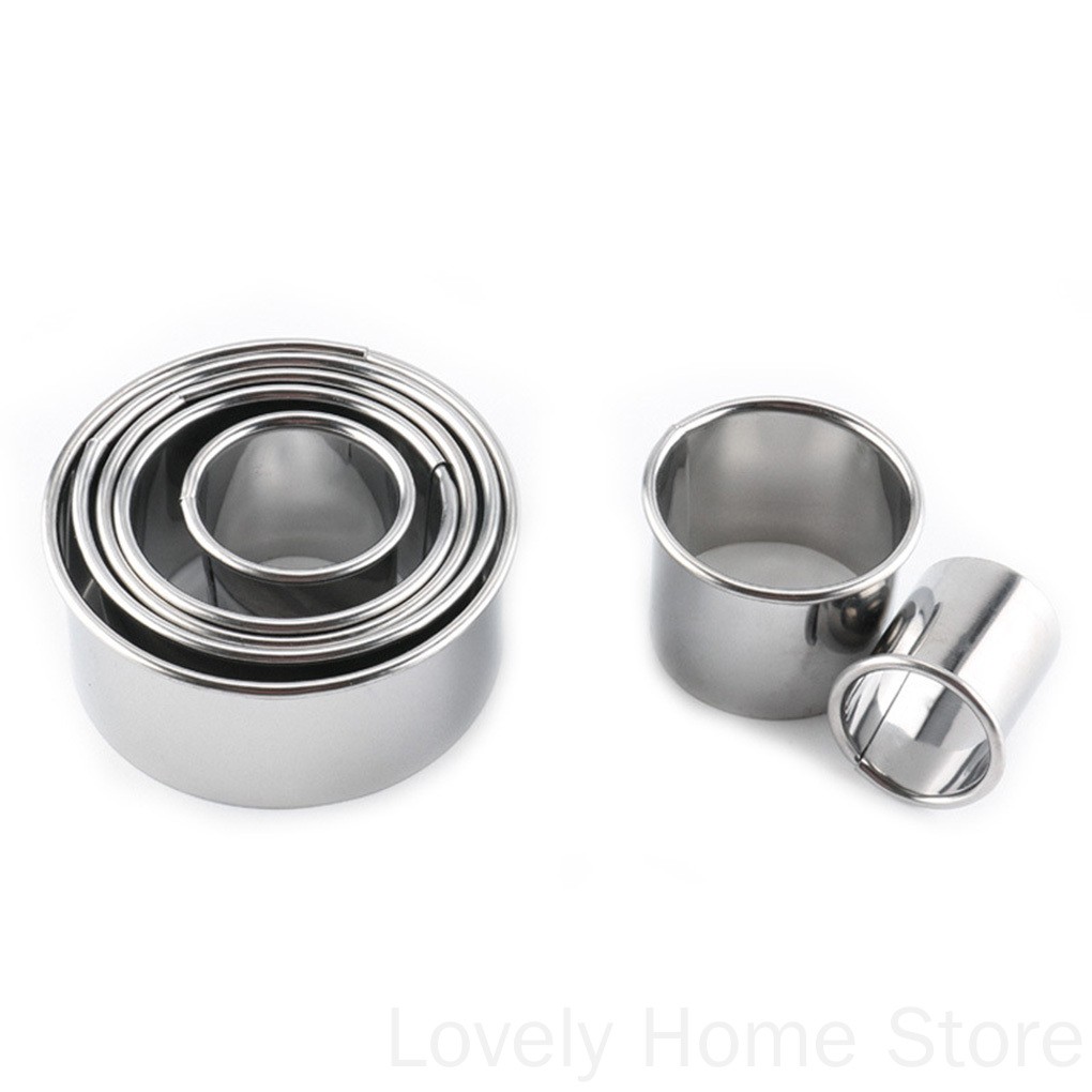 14 Khuôn làm bánh hình tròn bằng thép không gỉ 430