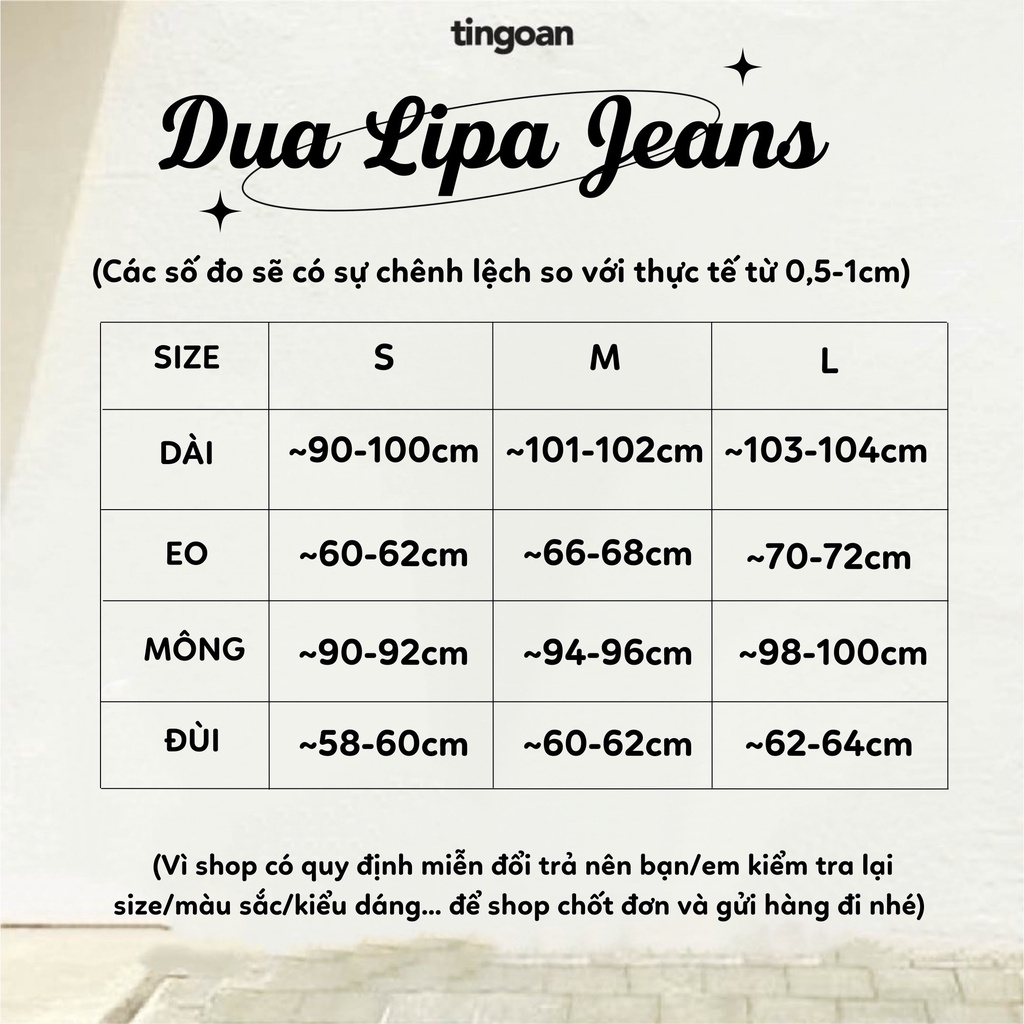 TINGOAN® - Quần cullotes bò xanh tingoan DUA LIPA JEANS/LB