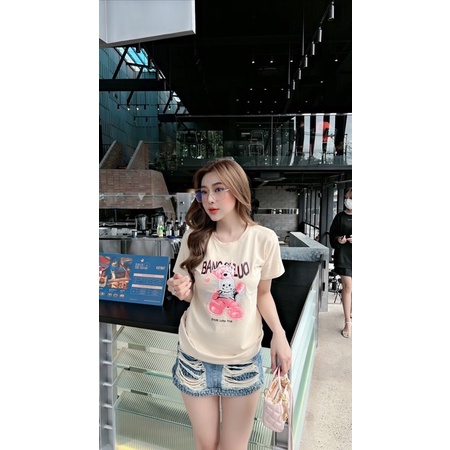 Áo THUN THÁI cotton khô form rộng