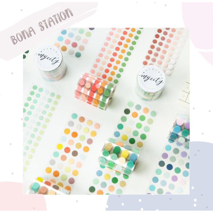 Cuộn Dot sticker tape MG City 5cm x 3m | BSW077