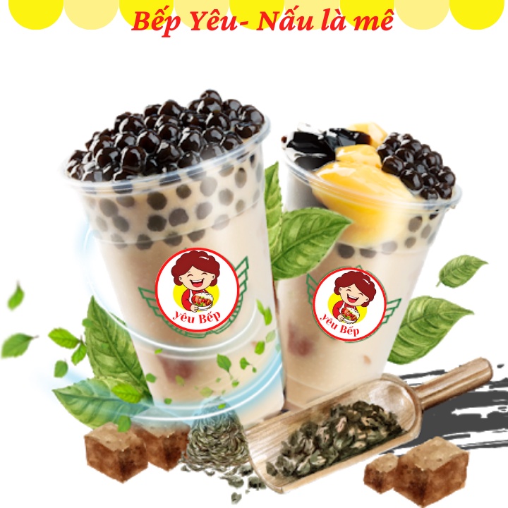 Set nguyên liệu pha trà sữa Phúc Long (25-30 Ly) Bếp Yêu Meli