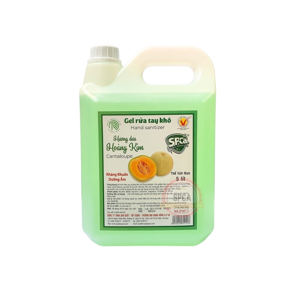 Gel Rửa Tay Khô SPCA 5L - Nước Rửa Tay Khô Sát Khuẩn Bảo Vệ Da Tay [Chính Hãng]