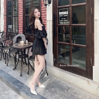 Váy trễ vai tay bồng (ảnh thật tự chụp)