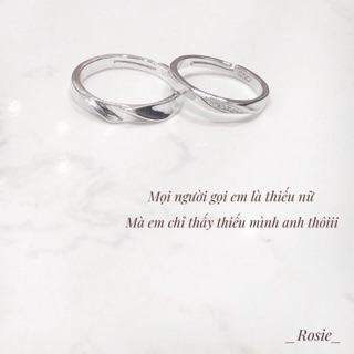 Nhẫn đôi bạc 925