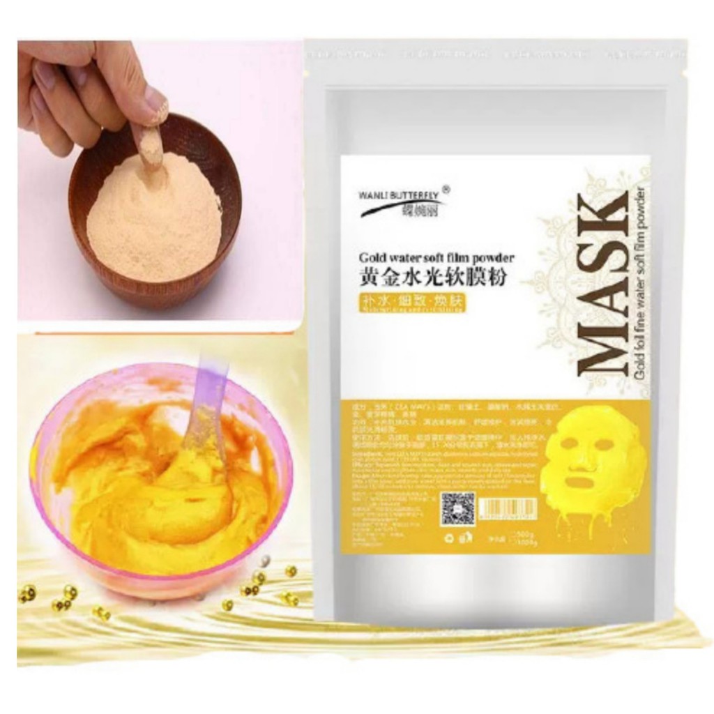 Mặt Nạ Colagen Vàng 24K | Bột Nạ Dẻo Đắp Mặt Nạ Trắng Da Đẹp Da Mịn Da Triết Xuất Từ Thiên Nhiên