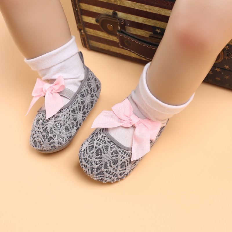 Giày Đế Mềm Chống Trượt in Hoa Dễ Thương Thời Trang Xuân Thu 2021 Cho Bé Sơ Sinh Từ 0-18 Tháng Tuổi