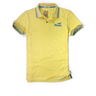 Áo Thun Nam Phối Viền Cá Tính Hollister Chữ Thêu