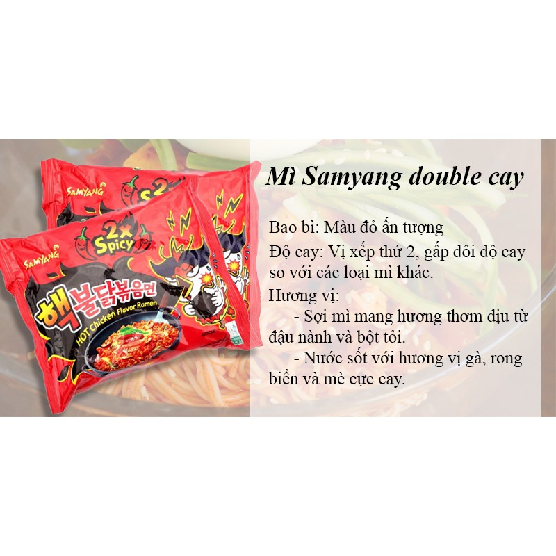 1 Gói Mì Khô gà siêu cay Samyang 2x - Hàn Quốc